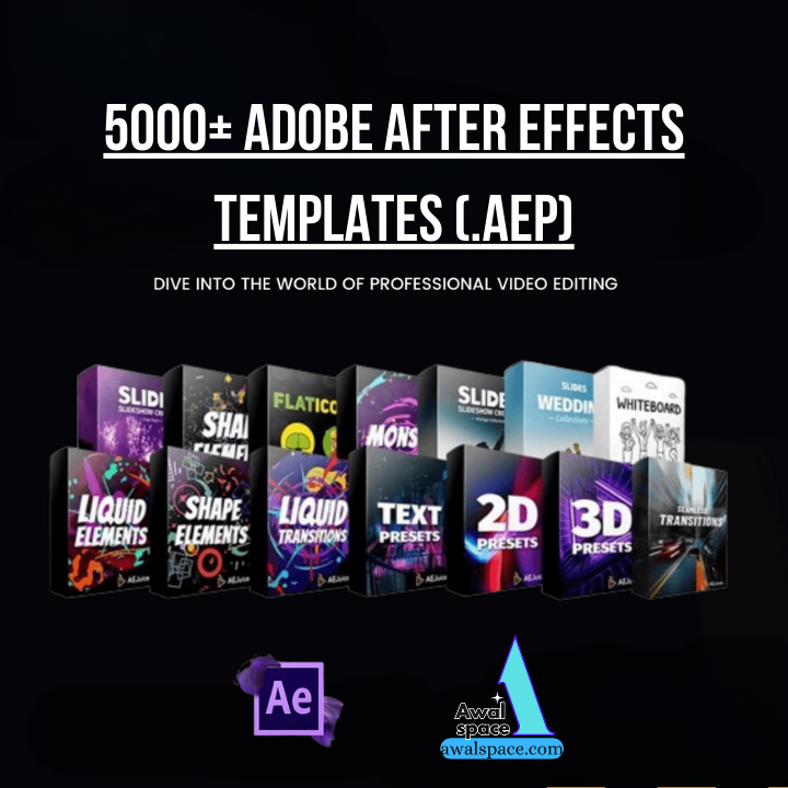 5000+ Adobe After Effects Templates (.aep)