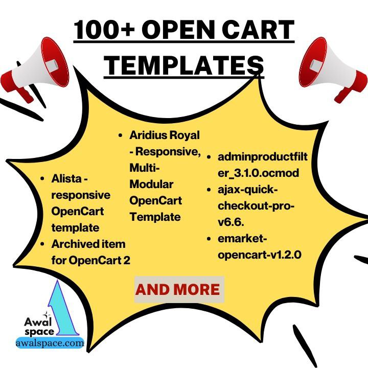 100+ Open cart templates