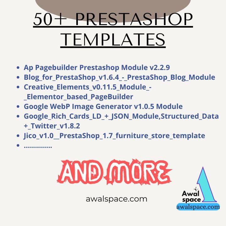 50+ Prestashop templates